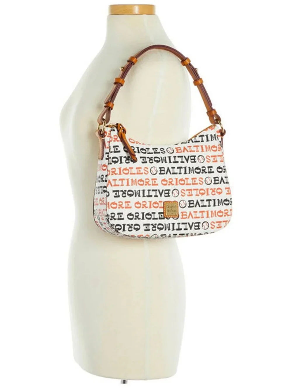 Dooney & Bourke MLB Baltimore Orioles Small Kiley Hobo Shoulder Bag